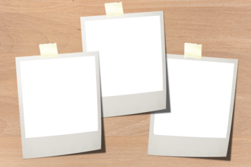 a polaroid card blank on the png backgrounds.