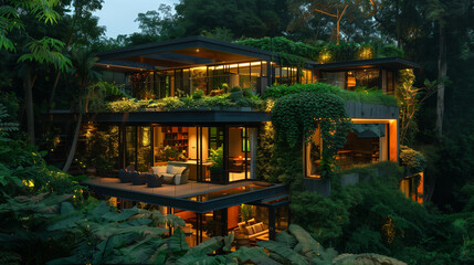 Modern House in the Jungle