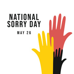 vector graphic of National Sorry Day ideal for National Sorry Day celebration.