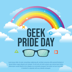 vector graphic of Geek Pride Day ideal for Geek Pride Day celebration.