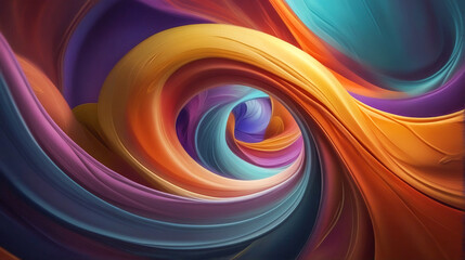 Colorful abstract swirls blending seamlessly, ideal for backgrounds, design projects, and artistic compositions