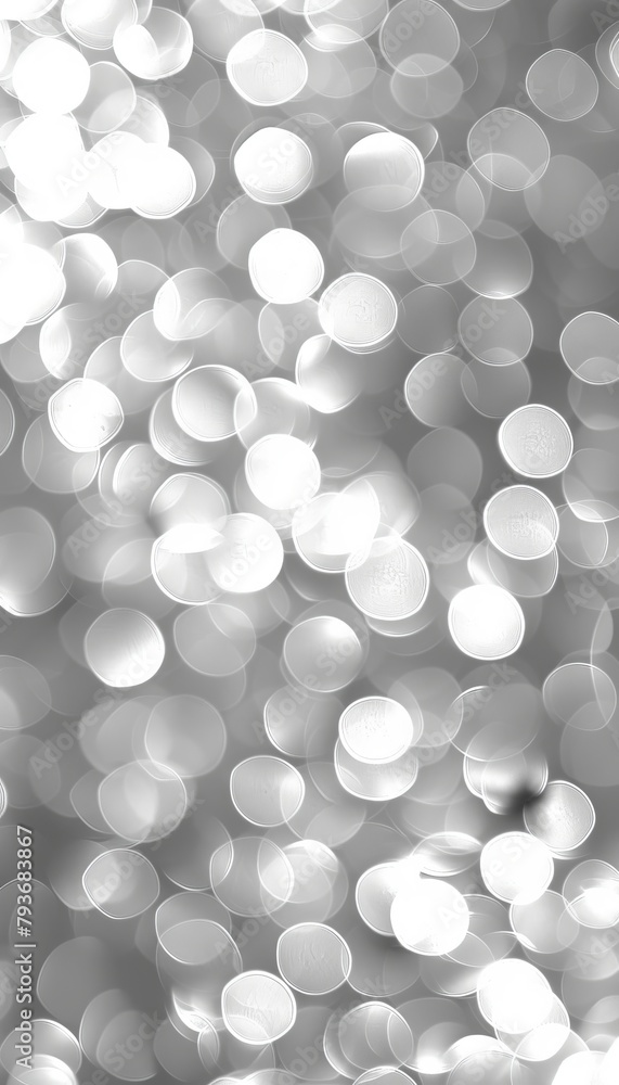 Poster abstract grey light bokeh with blurred defocused effect for elegant background design