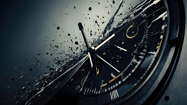 Time is wasting abstractly, and the impending end clock is ticking.