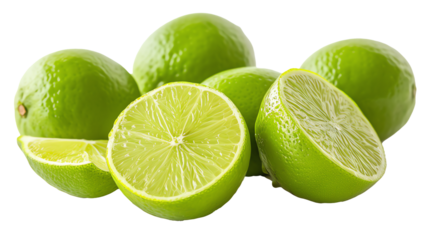 fresh limes transparent photo