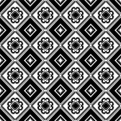 Vector cloth pattern, white background, graphic pattern is black. For destroying screen cloth or wallpaper that is continuous.