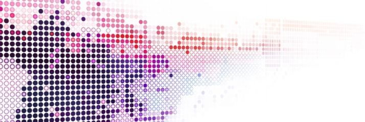 red and purple colorful digital pixel art, modern design, isolated on white or transparent png