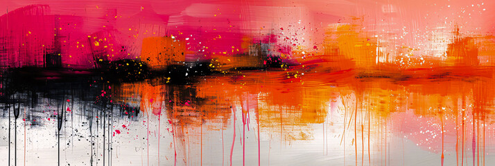 Naklejka premium Artistic Impressions, The Canvas of Imagination, A Journey Through Color and Form