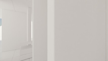 Fototapeta premium interior of a house - background for videocalls - made in blender