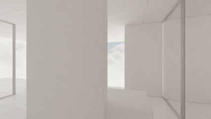 interior of a house - background for videocalls - made in blender