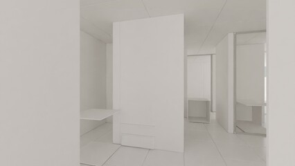 interior of a house - background for videocalls - made in blender