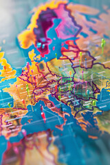 Comprehensive flight network across Europe highlighting key destinations