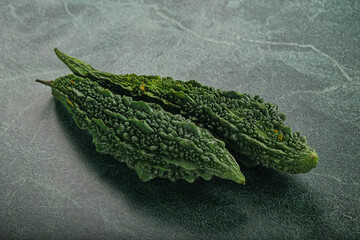 Raw green exotic Bitter melon