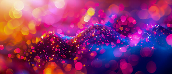 Sparkling Night, A Celebration of Light in Darkness, The Magic of Colorful Bokeh