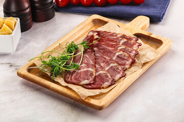 Italian pork sausage - prosciutto crudo