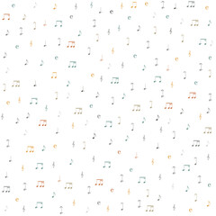 Colorful Notes Symphony Pattern - Bring Music to Life in Your Home