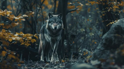 portrait photograph of wolfs, suitable for digital and print