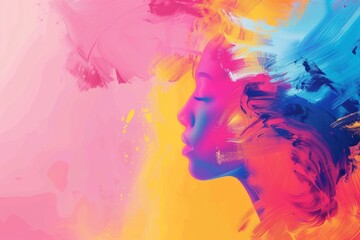 abstract background for Mental Health Awareness Week 