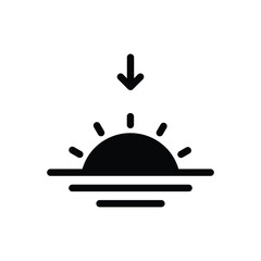 Sunset vector icon
