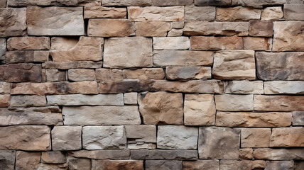 Obraz premium Medieval Stone Wall with Textured Surface