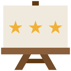 rating flat style icon