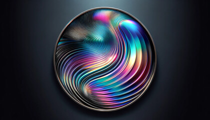 Metallic holographic iridescent gradient wallpaper
