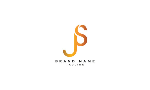 JPS, JSP, PJS, PSJ, SPJ, SJP, JS, SJ, Abstract initial monogram letter alphabet logo design