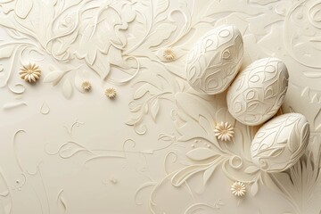 Elegant Easter background with intricate designs and sophisticated details