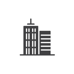 Office building vector icon