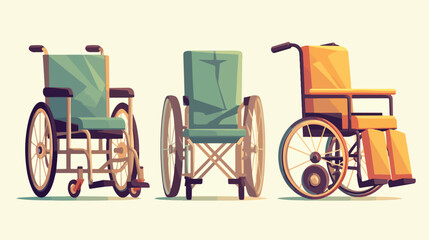 Fototapeta na wymiar Wheelchair icon. Flat illustration of Wheelchair ve