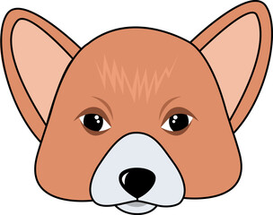 Corgi face icon