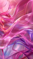 Pink wavy silk background