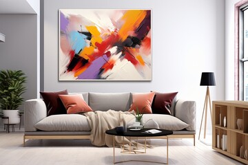 Avant-Garde Home Decor Art: Abstract Expressionist Paint Techniques Extravaganza