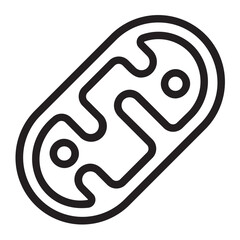 mitochondria line icon