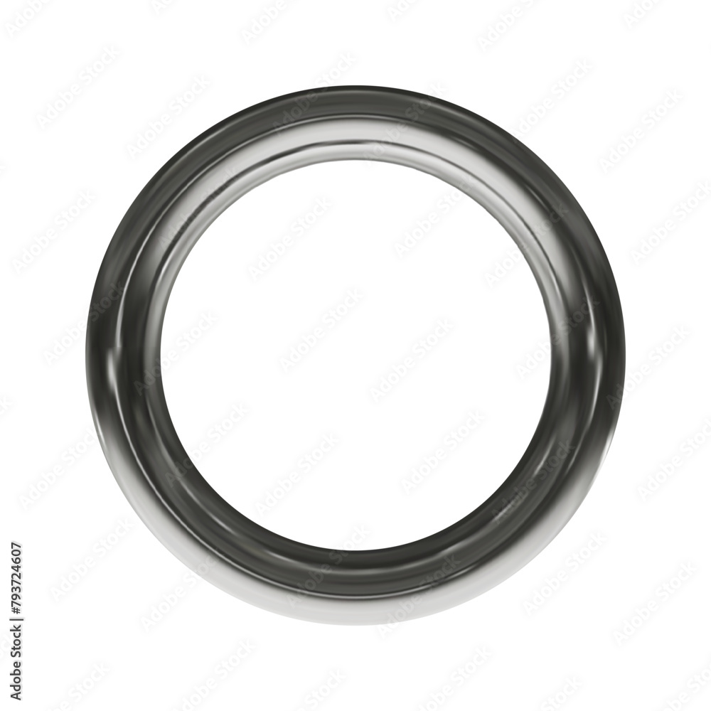 Poster 3d element with chrome effect in y2k style isolated on white background. vector illustration for ret