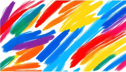 Obraz premium colorful rainbow Holi paint color powder explosion isolated on white wide panorama background