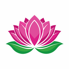 Lotus Flower vector art illustration (4)