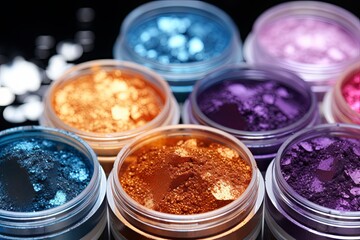 Obraz na płótnie Canvas Glitter Galaxy Makeup Tutorials: Cosmic Shimmer Powder Starlight Delight