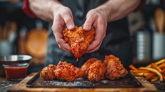 The art of dipping hands perform a gastronomic waltz