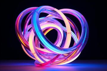 Neon Light Abstract Sculptures: Unveiling the Fascinating Science Behind Illuminating Art
