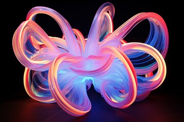 Neon Light Abstract Sculptures: Symbolic Meanings in Modern Neon Art