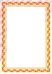 Vertical  frame and border with Macedonia flag