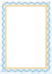 Vertical  frame and border with San Marino flag