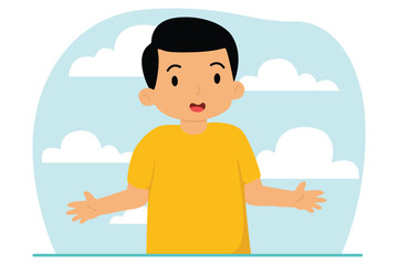 Happy Children Day Flat Illustration Design