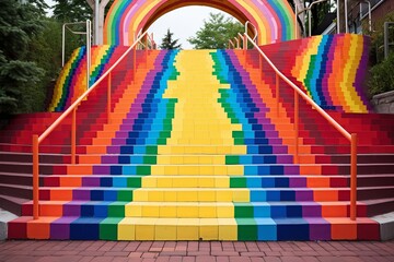 Vibrant Urban Polychromatic Rainbow Art Installations: A Visual Delight