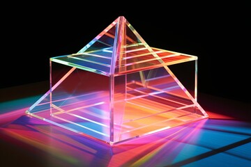 Prism Light Refraction Experiments: Illuminate Your Understanding - obrazy, fototapety, plakaty