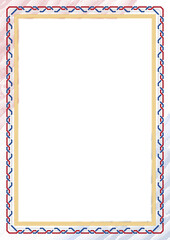 Vertical  frame and border with Netherlands flag