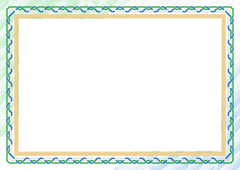  frame and border with Sierra Leone flag
