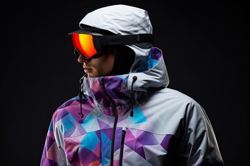 Snowcap Mountain Apparel Designs: Waterproof Snowboarding Jackets Cascading Elegance