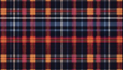Tartan patterns with crisscrossed lines and inters upscaled_6 - obrazy, fototapety, plakaty