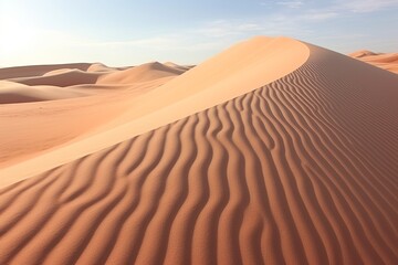 Fototapeta na wymiar Desert Wind Patterns Visualized: Time-lapse Desert Dune Videos